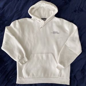 Urban Outfitters White Hoodie Size S  - True Colors silk motif